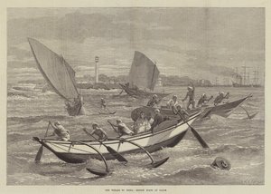 Reisen til Kina, Ceylon-båter i Galle